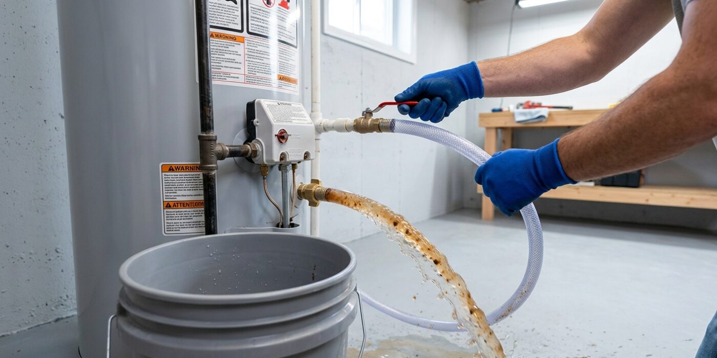 Step 5: Flush with Cold Water (For Heavy Sediment)