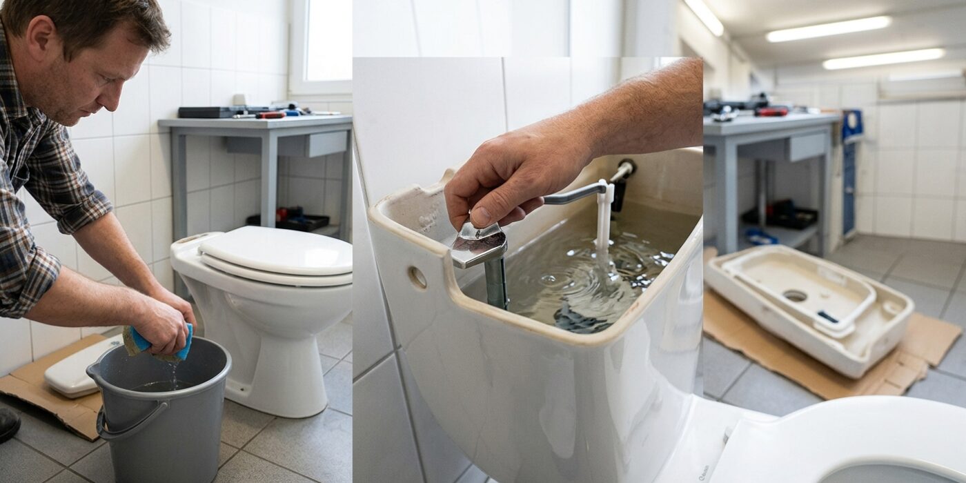 Step 1: Drain the Toilet Completely