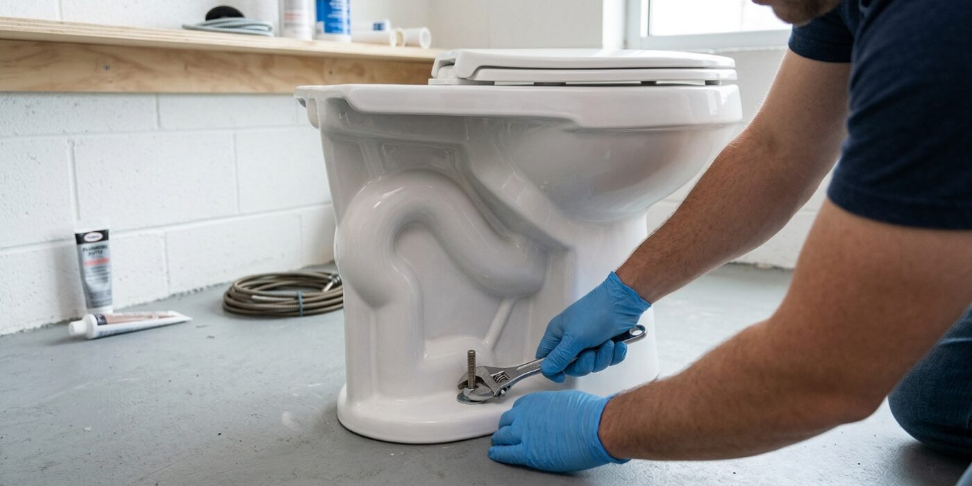 Step 7: Secure the Toilet