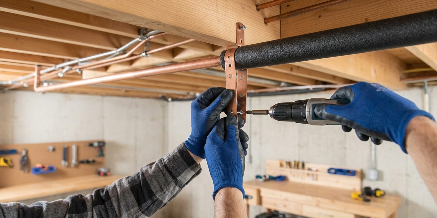 Step 4: Secure Loose Pipes