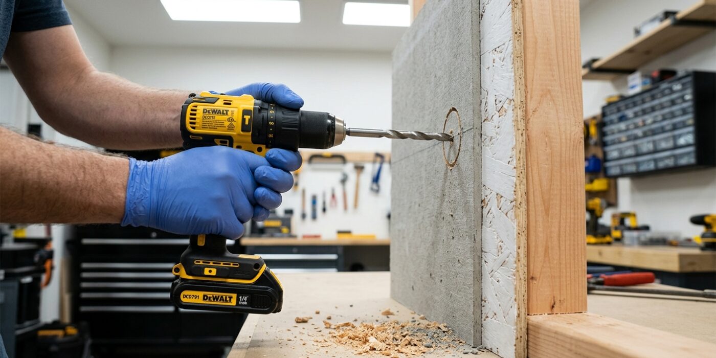 Step 3: Drill the Pilot Hole and Wall Penetration