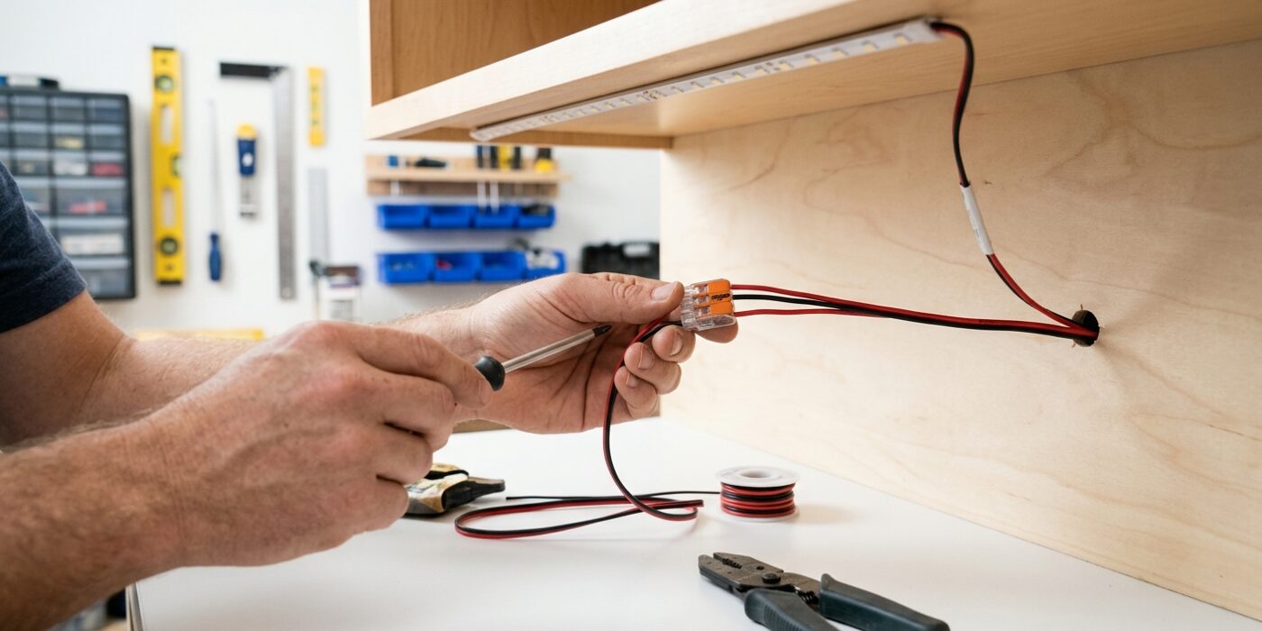 Step 7: Connect Strips to Wiring and Test