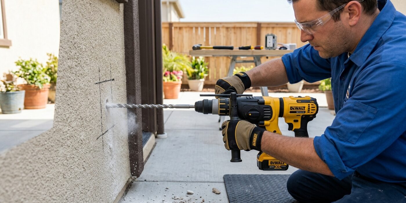 Step 3: Drill Through the Wall