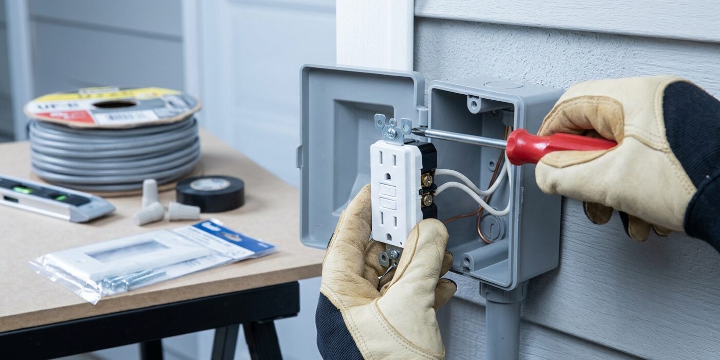 Step 5: Install the GFCI Outlet Outside