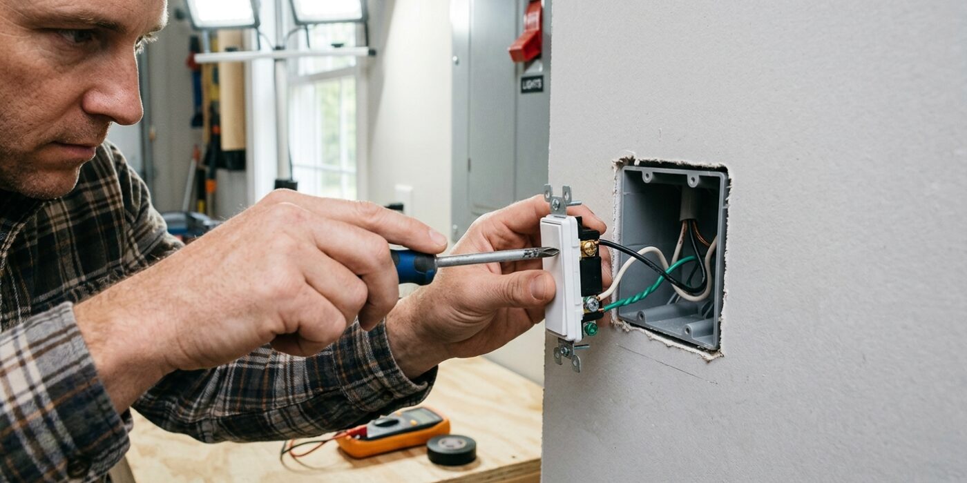 Step 6: Connect Switch and Restore Power