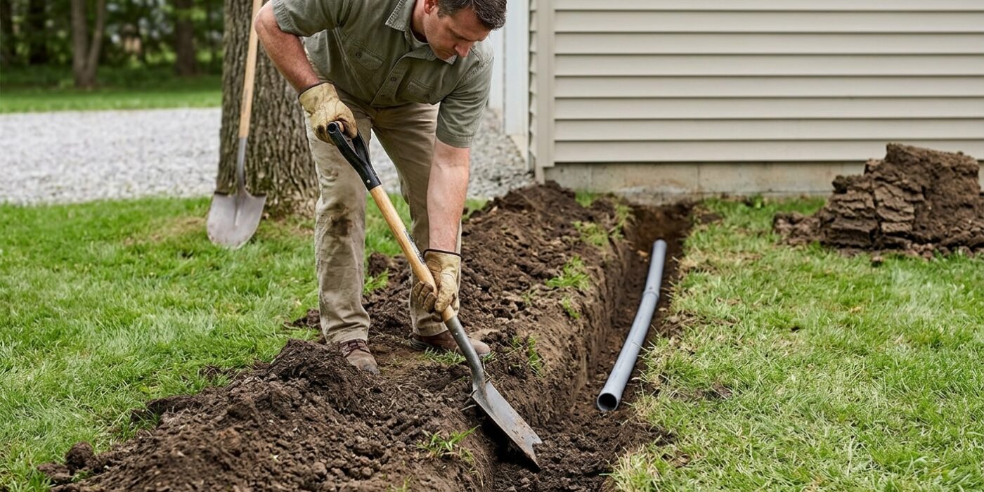 Step 3: Trench the Feeder Route