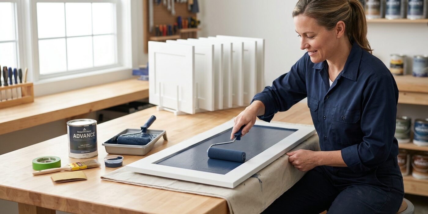 How to Paint Kitchen Cabinets Without Brush Marks