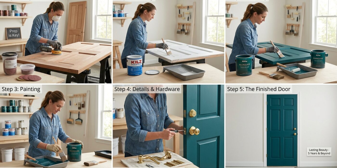 How to Paint a Front Door That Lasts 5 Years