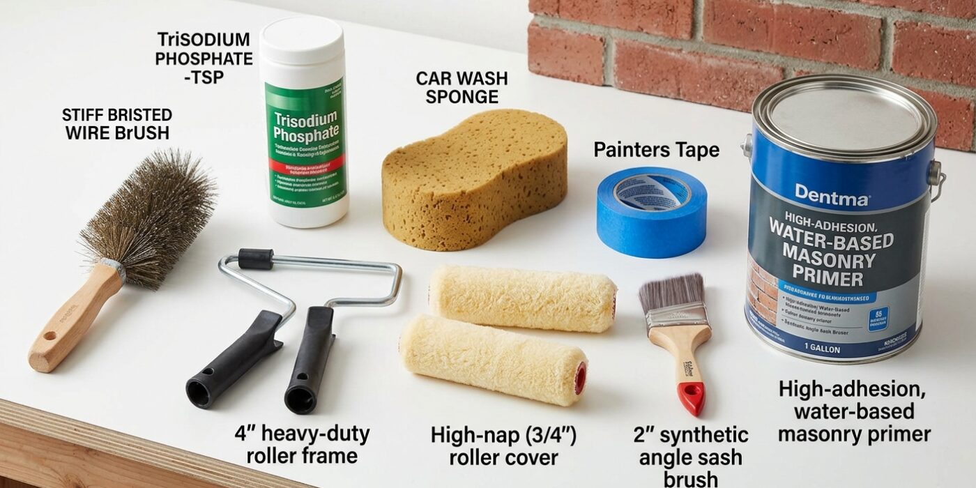 How to Paint a Brick Fireplace or Exterior Wall