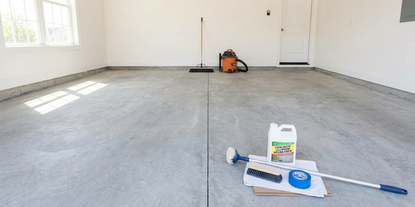 How to Paint a Concrete Floor  –  Basement or Garage