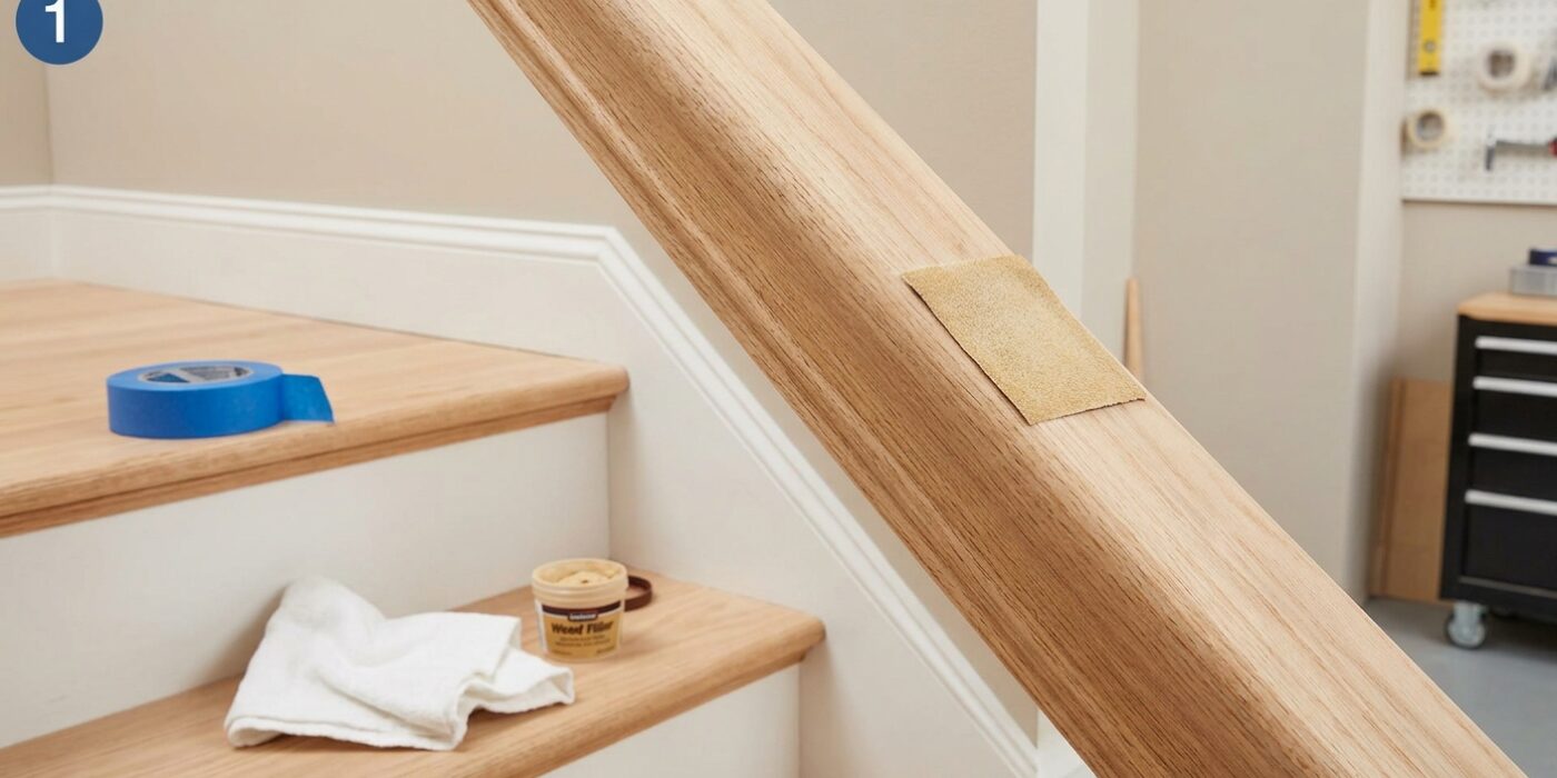 How to Paint a Staircase Railing Without Getting Stuck