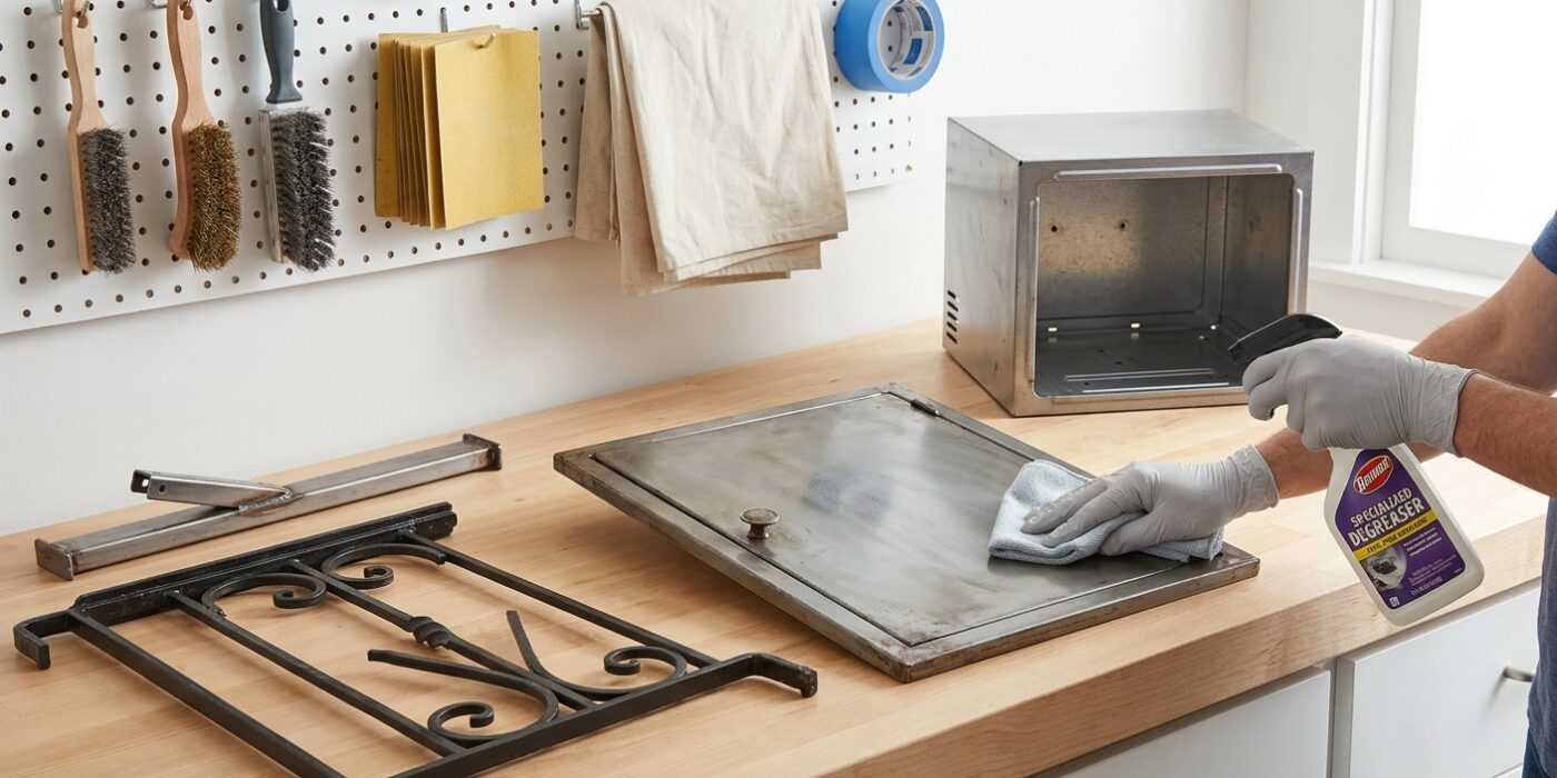 How to Paint Metal  –  Doors, Railings, Appliances