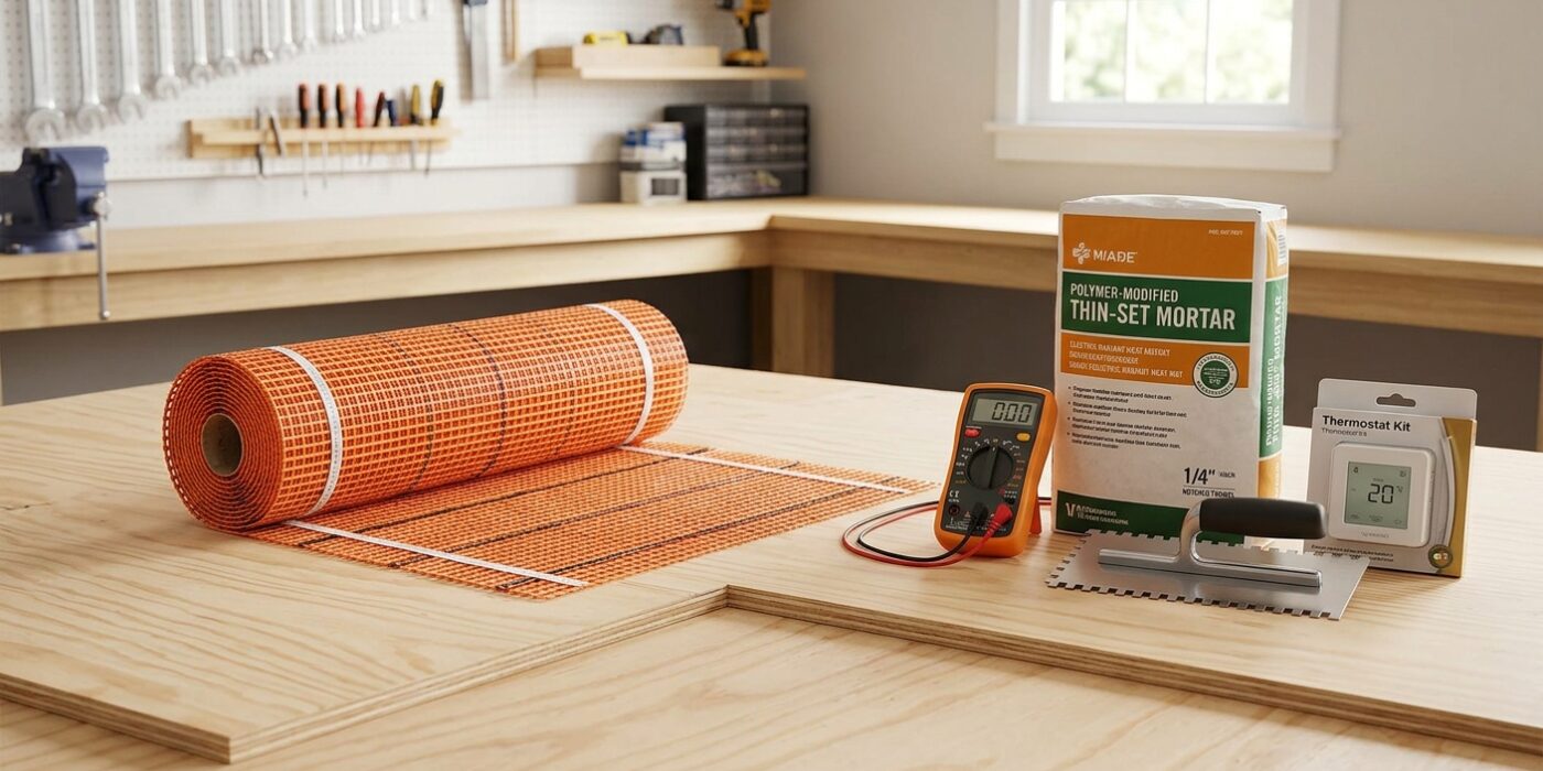 How to Install an Electric Radiant Heat Mat Under Tile