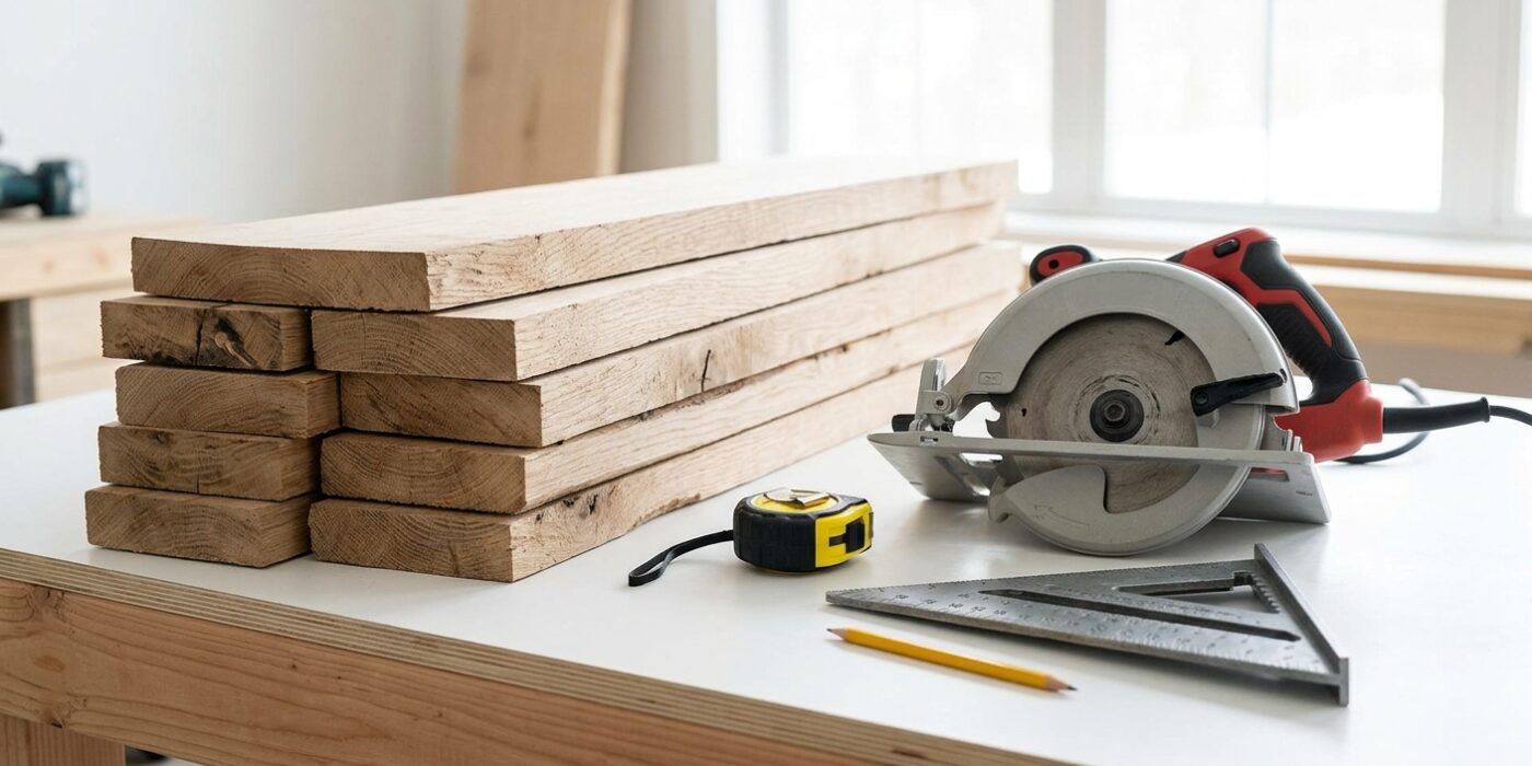 How to Build a Bookcase from Scratch  –  No Kit