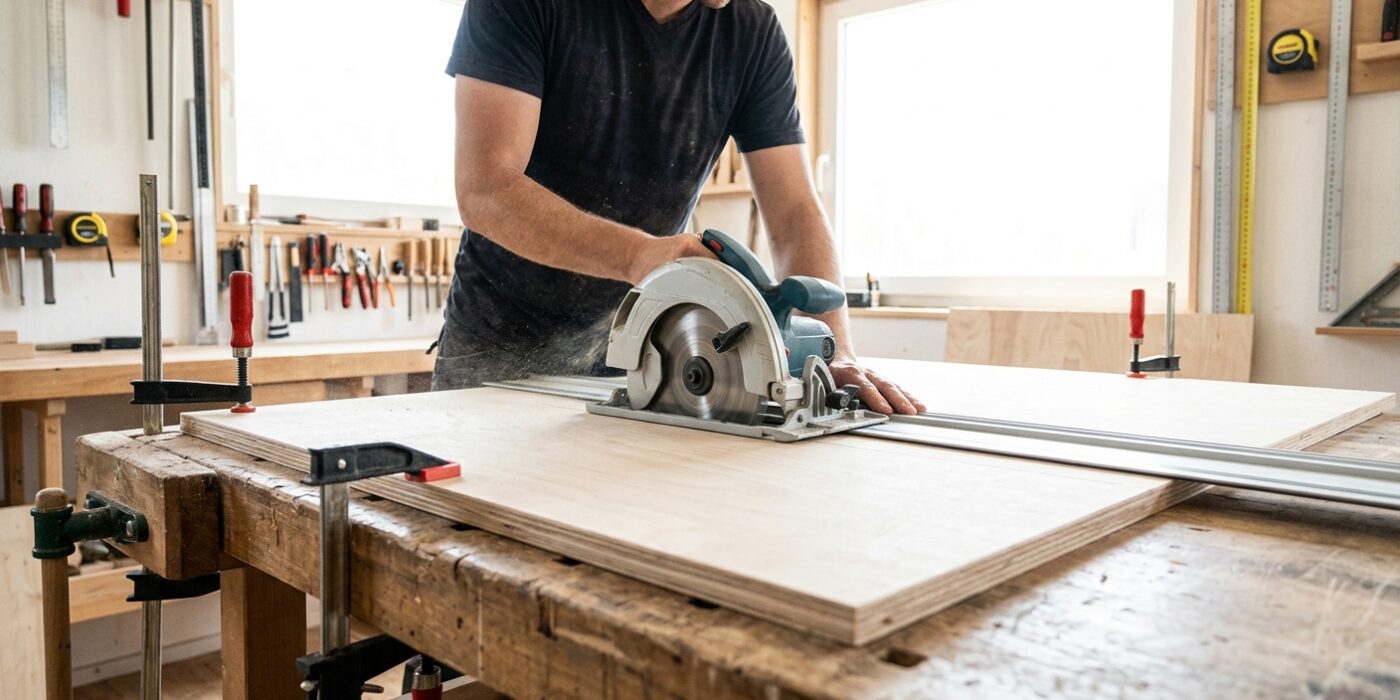 How to Build a TV Console  –  Media Cabinet with Doors