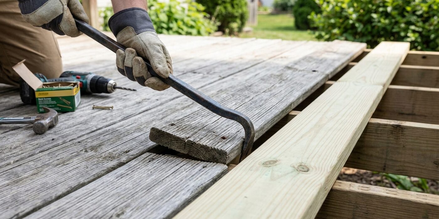 How to Replace Rotted Deck Boards (And Check the Joists Too)