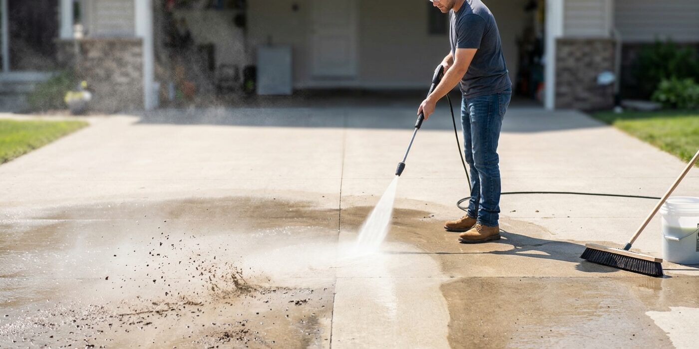 How to Seal a Concrete Driveway — Prep, Repair, and Application
