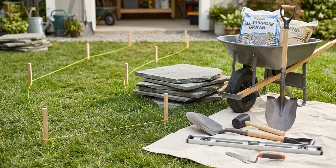 How to Lay a Stepping Stone Path