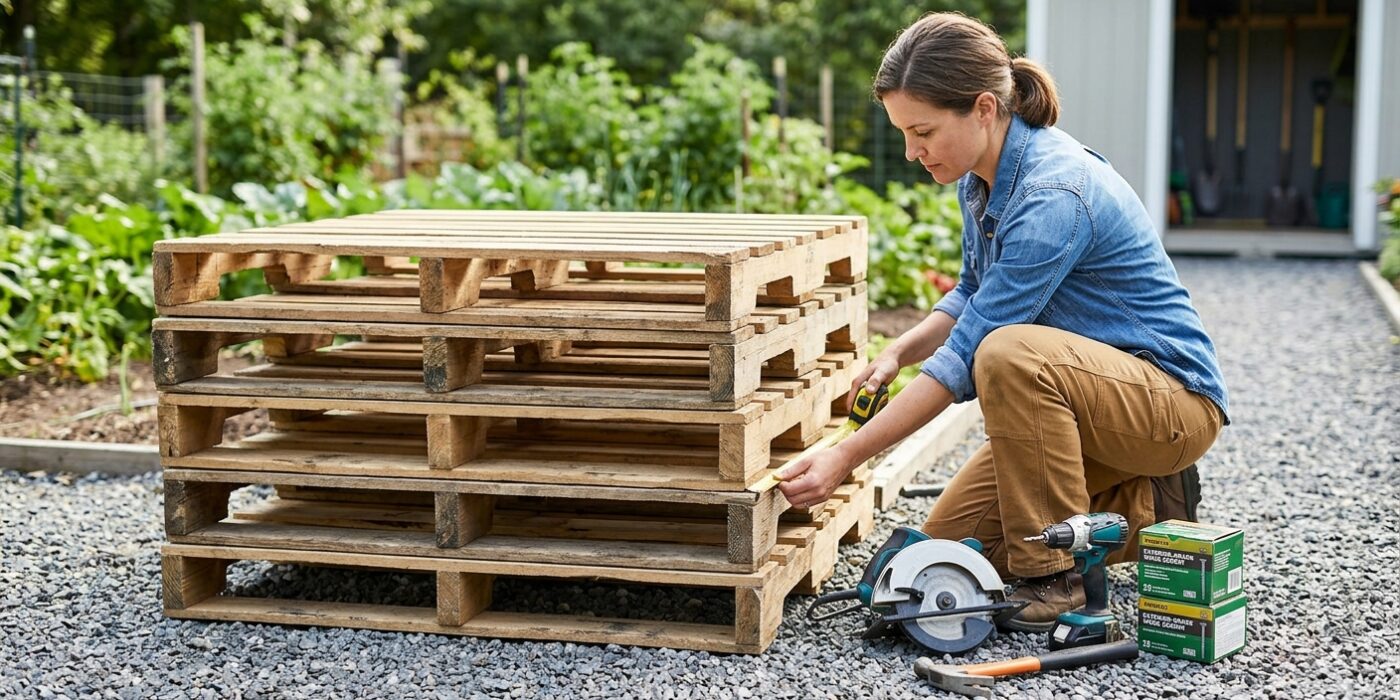 How to Build a Compost Bin from Pallets