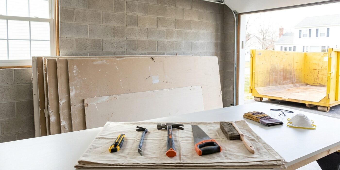 How to Remove Old Drywall — Safety, Tools, and Disposal
