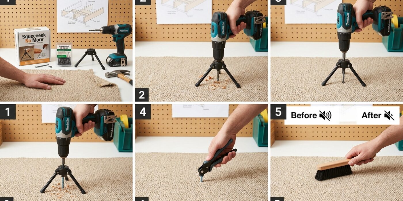 How to Fix a Squeaky Floor Without Pulling Up Carpet