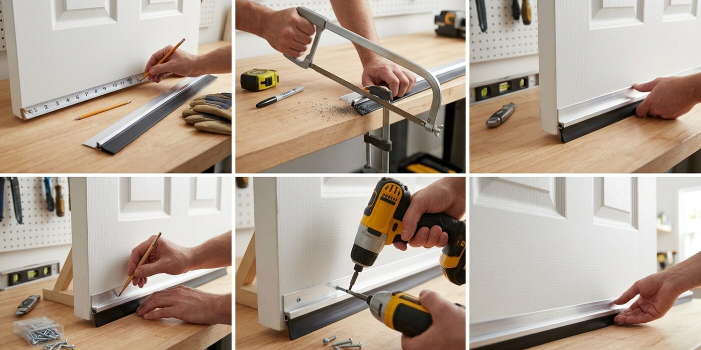 How to Install a Door Sweep (Stop the Draft Under Your Door)