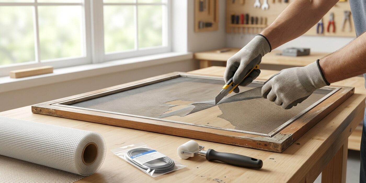 How to Replace a Broken Window Screen
