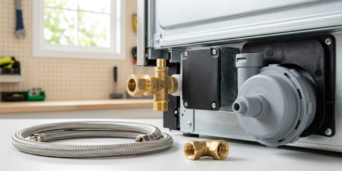How to Hook Up a Dishwasher  –  Water, Drain, Power