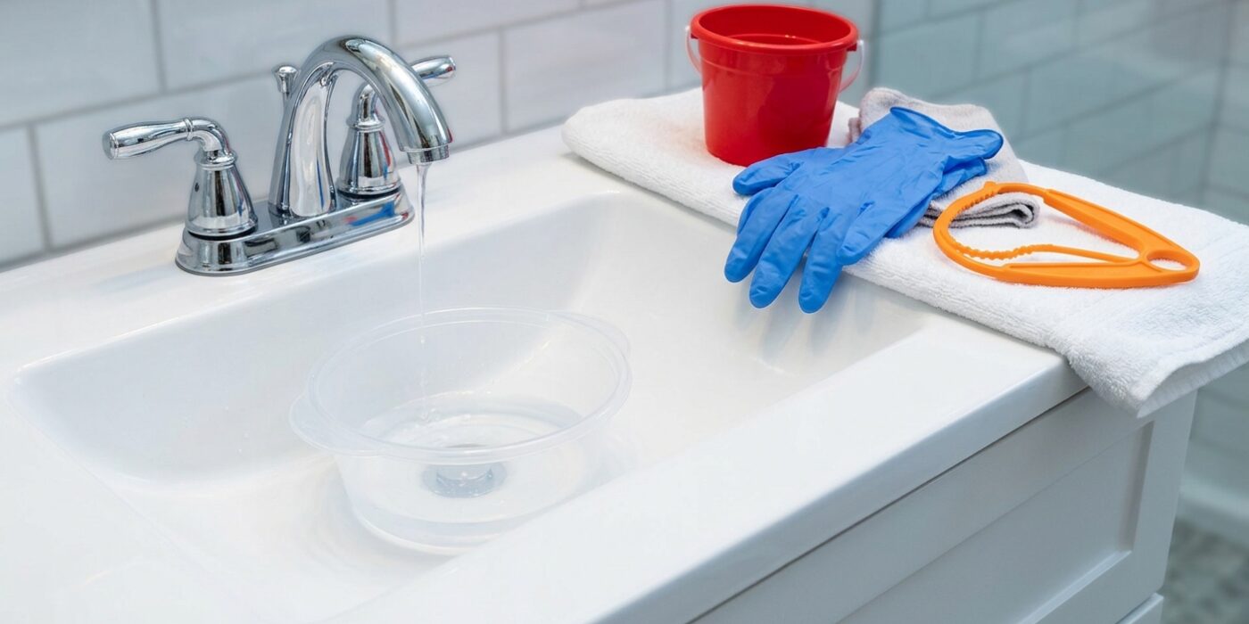 How to Clear a Slow-Draining Bathroom Sink