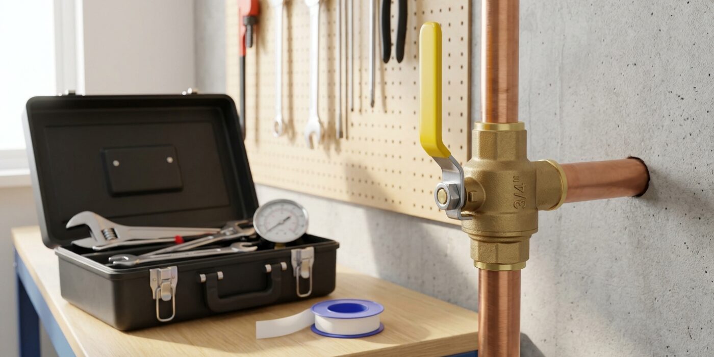 How to Shut Off Water to Your House  –  Whole-House Valve