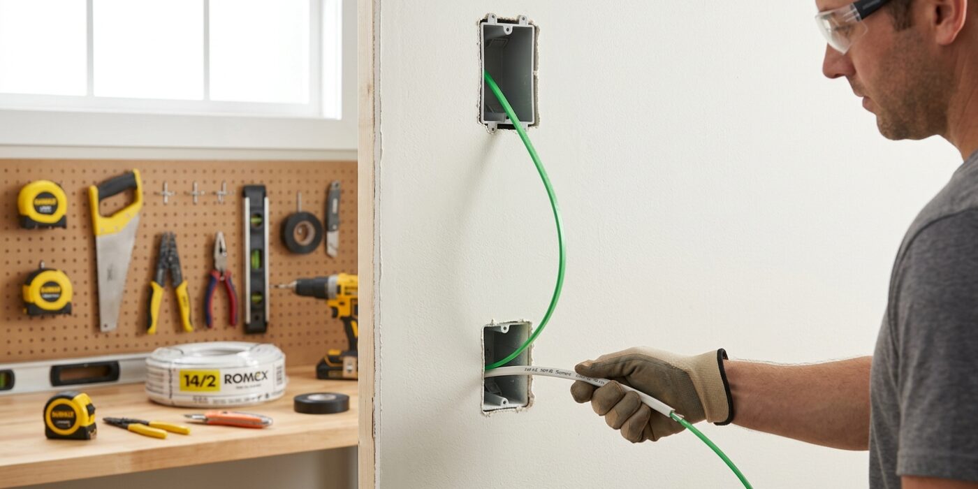 How to Run Electrical Wire Through a Finished Wall
